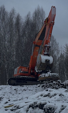С полигона ТБО «Залесье» украли экскаватор